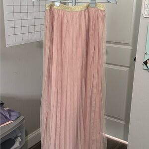 LC Lauren Conrad Women's Overlay Tulle Maxi Skirt
